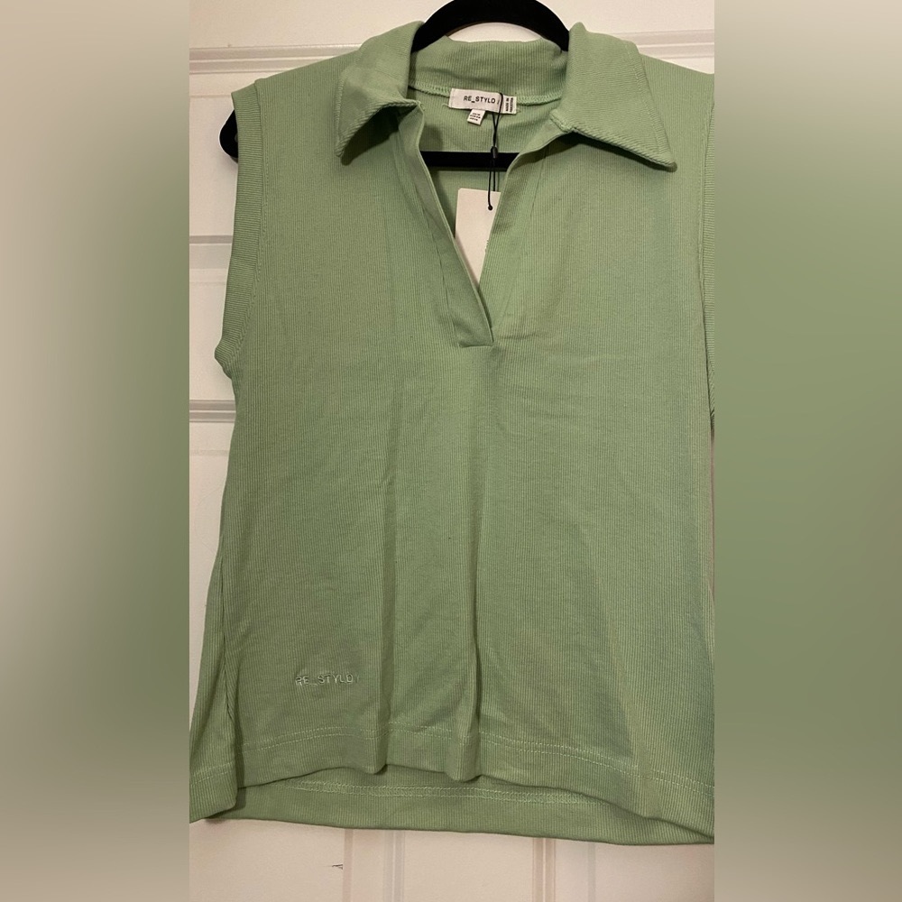 Mint colored vest top